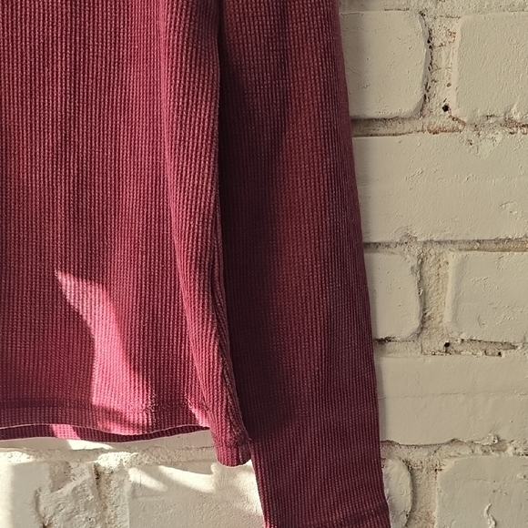 Women's Pink Henley Long-Sleeve Top - Picture 3 of 5